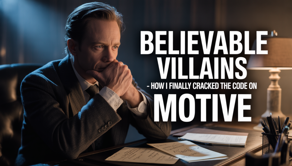 Believable Villains | How I Finally Cracked the Code on Motive
